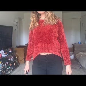 Christmas vibe Red pullover sweater